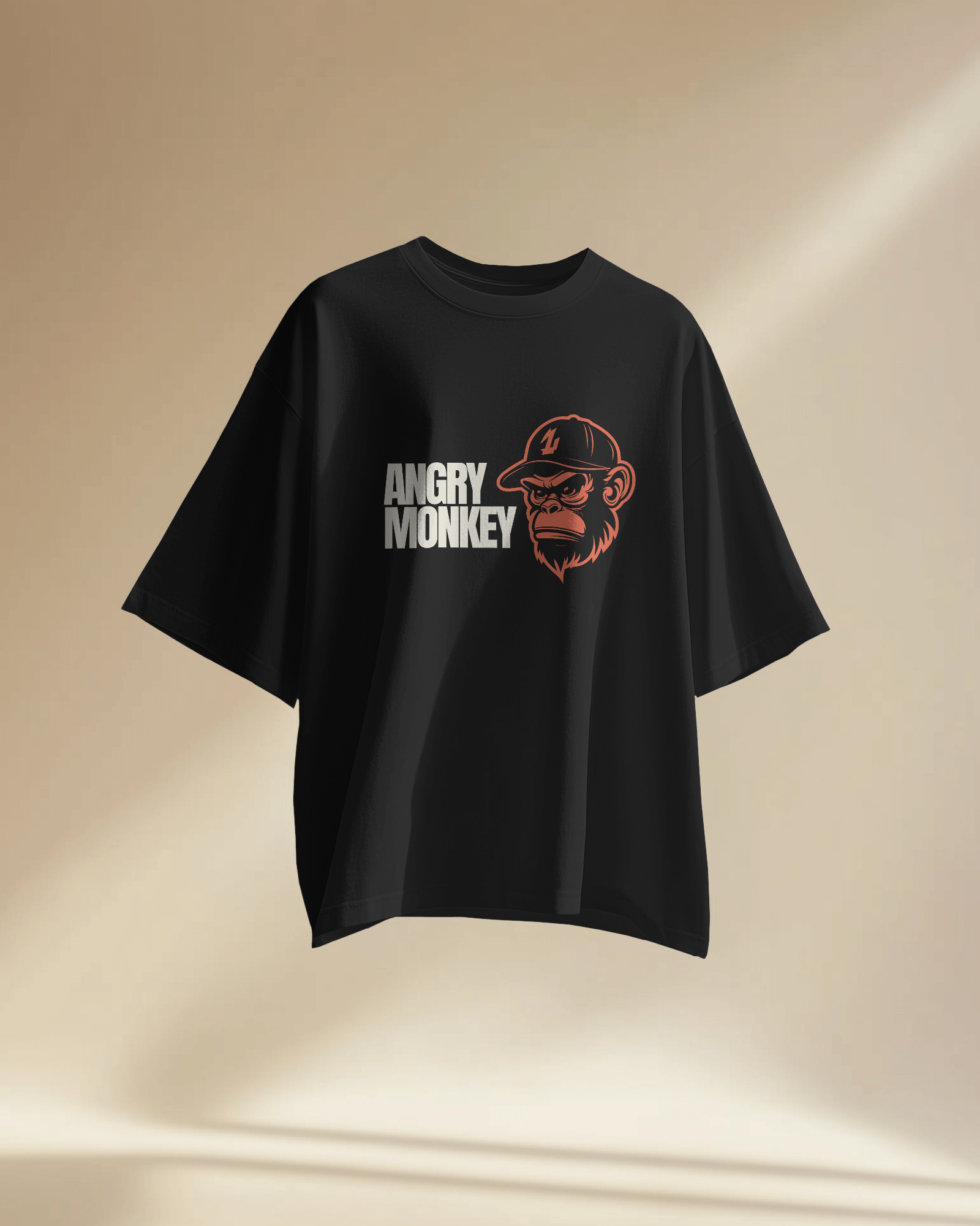 Men - Angry Monkey Oversized Tee