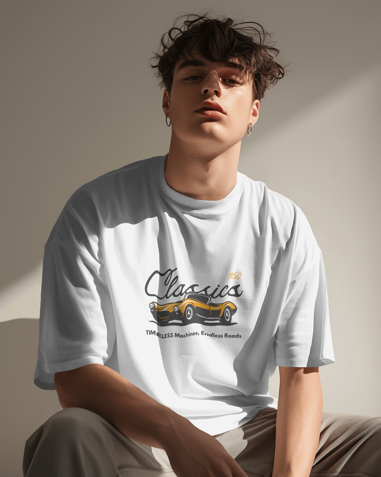 Vintage Classics Oversized White Tee