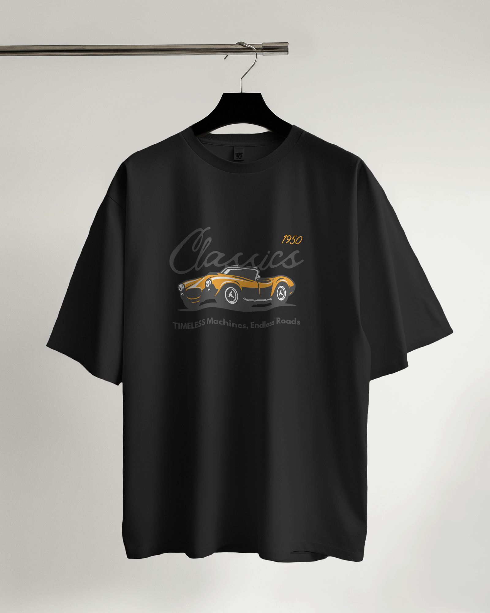 Vintage Classics Oversized Black Tee