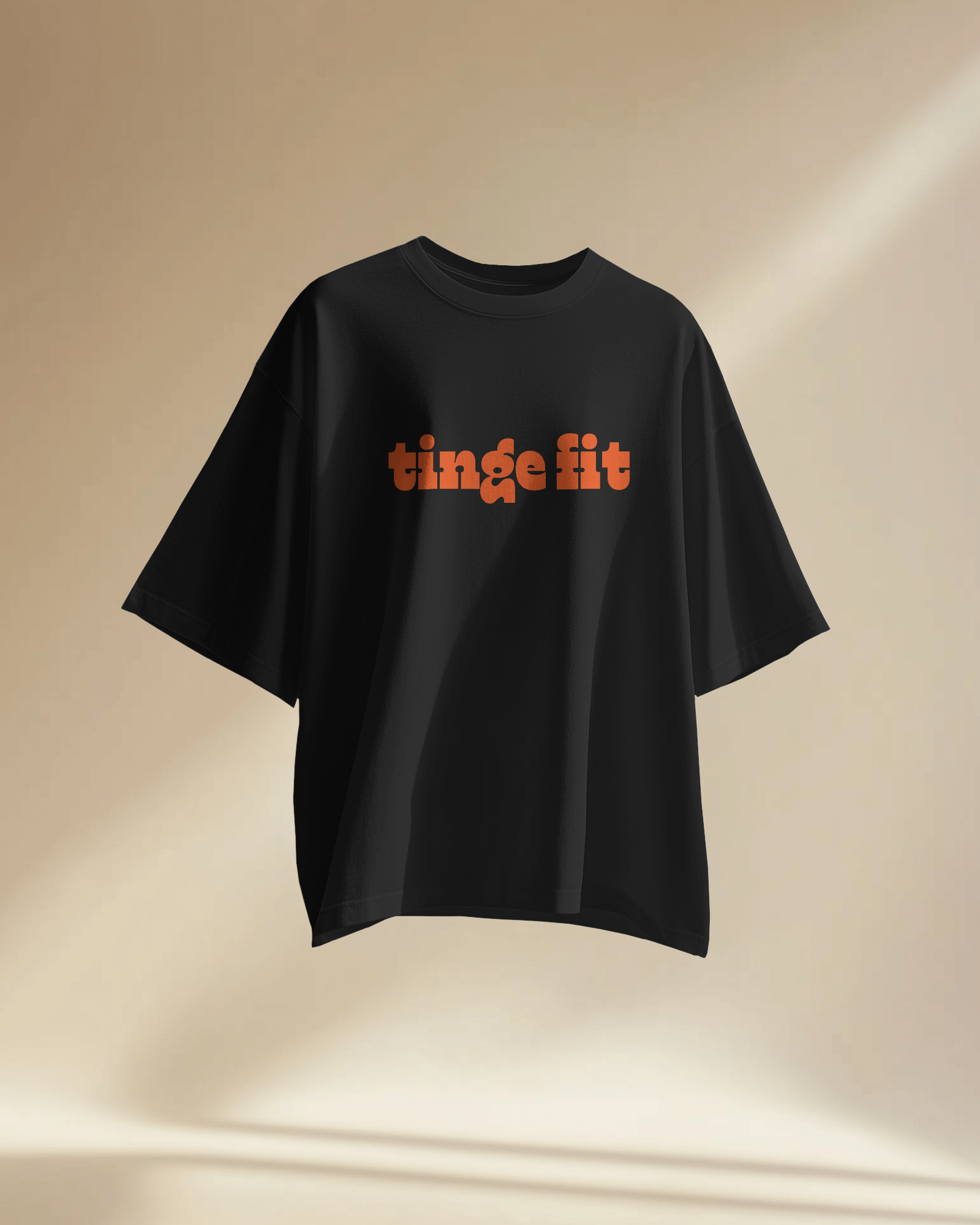 Tinge fit Black oversized tee